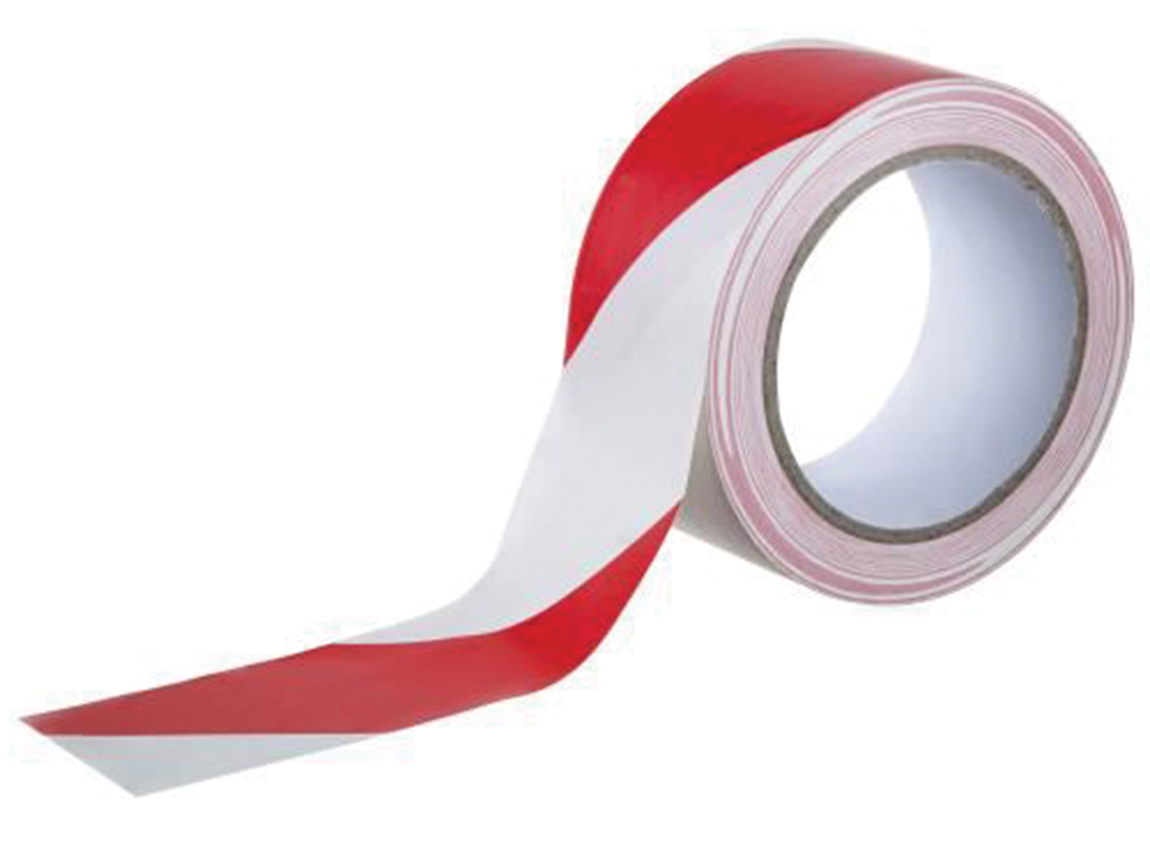 Yer İşaretleme Bandı Kırmızı Beyaz