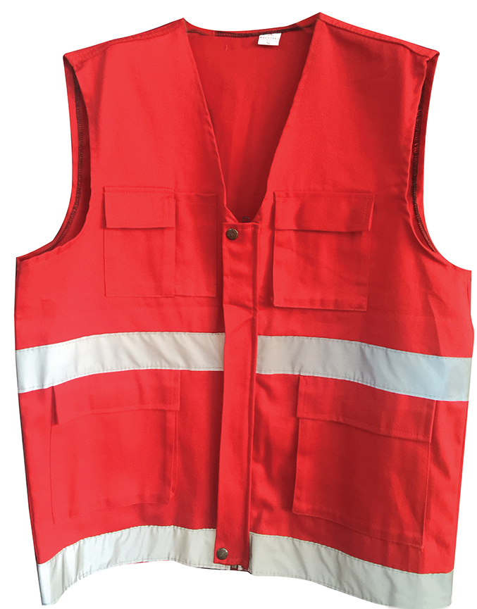 İkaz Yeleği Haritacı Tip Kırmızı